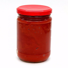 500g tomato paste in glass jar brix 22-24% 28-30% brand